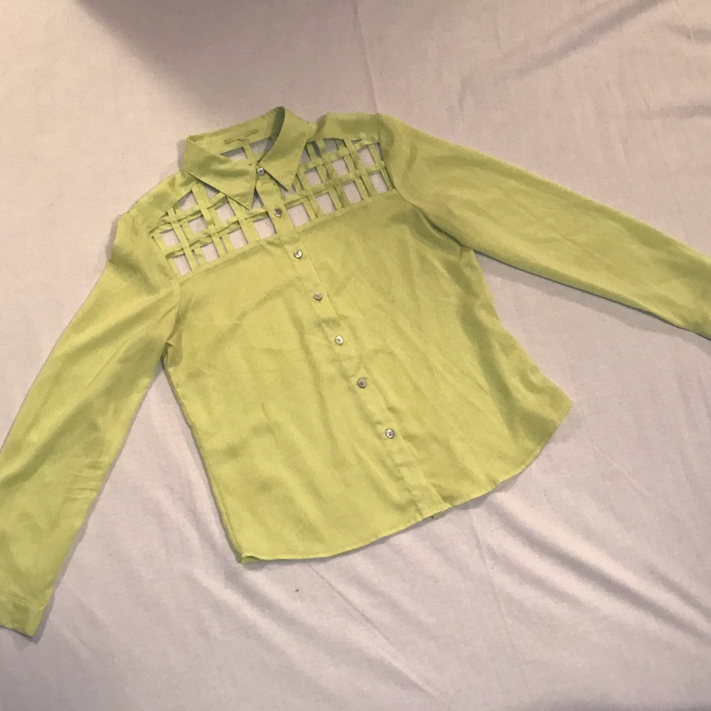 Neon Cutout Top
